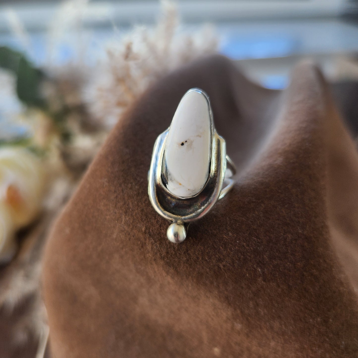 White Buffalo Ring SZ 6.75