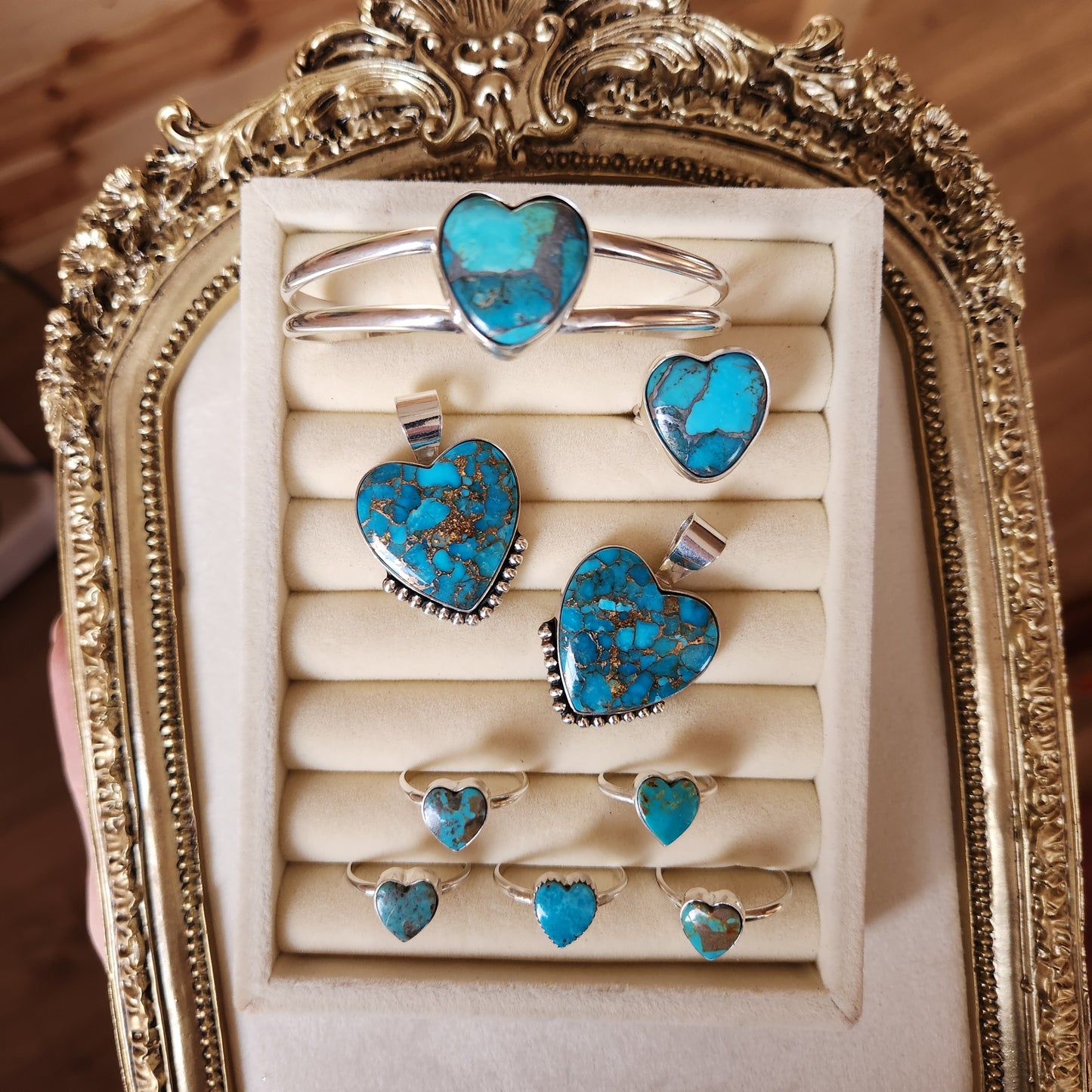 Turquoise Sweetheart Pendants