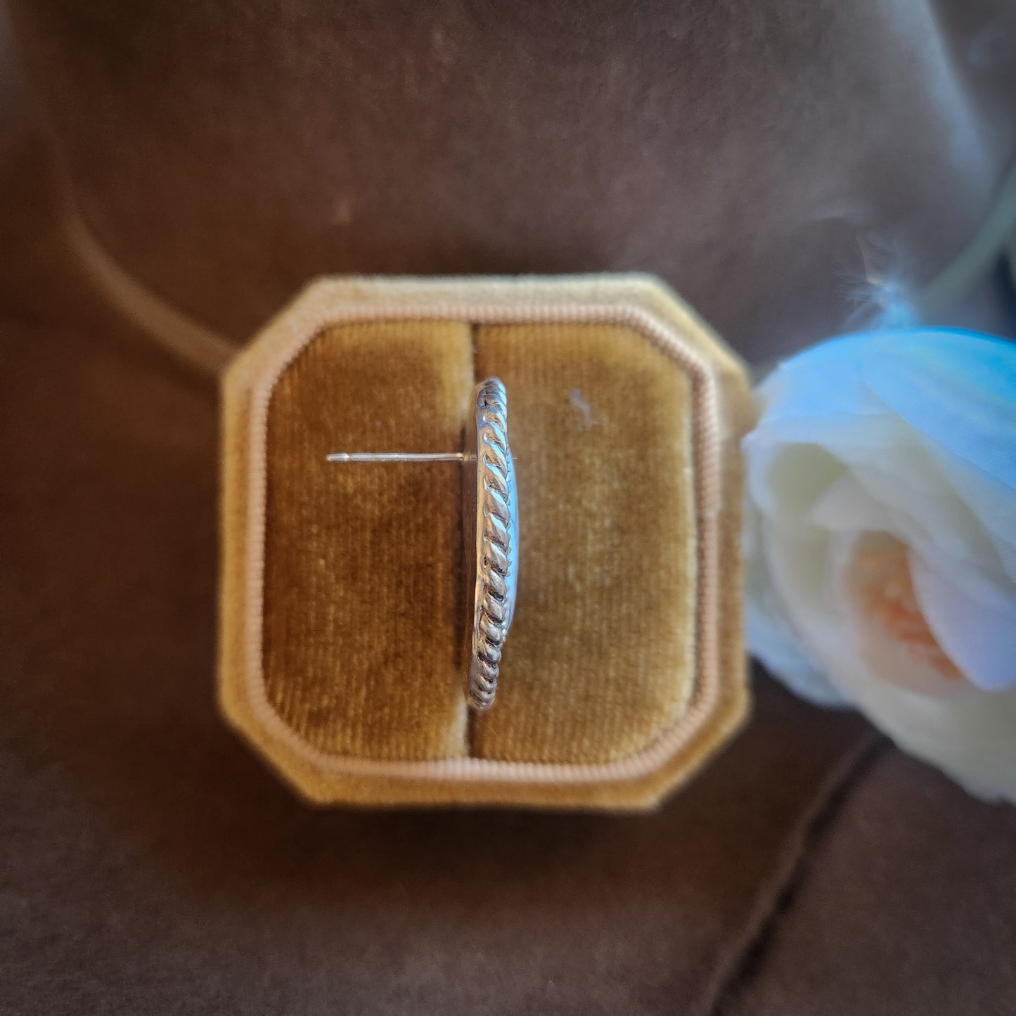 White Buffalo Earrings