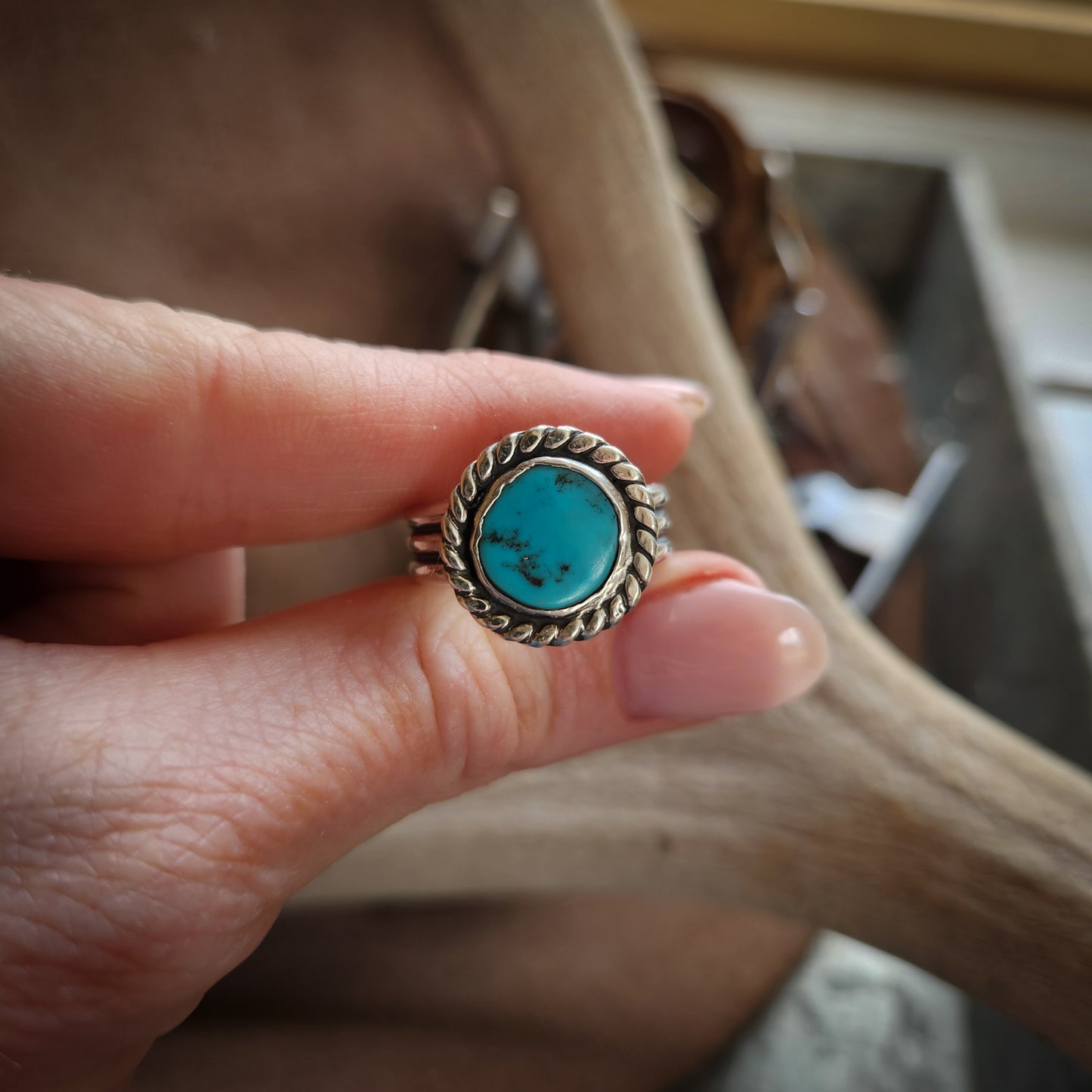 Sleeping Beauty Turquoise Ring