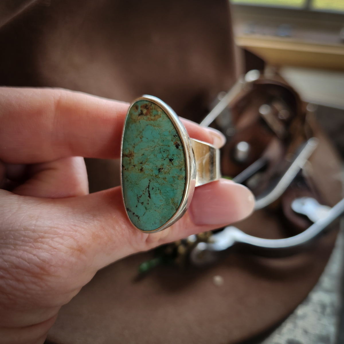 Turquoise Ring SZ 12.75