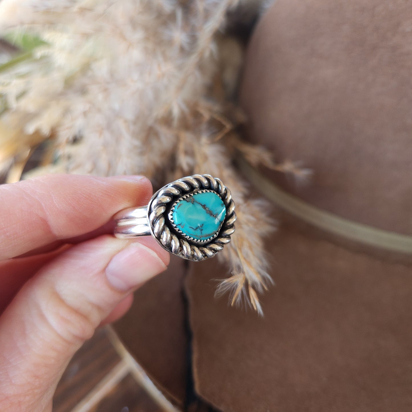 Sleeping Beauty Turquoise Ring SZ 10.5