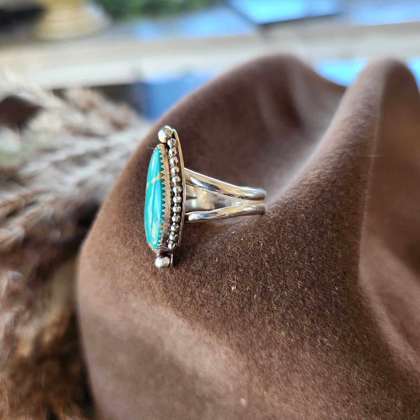 Chilean Turquoise Ring SZ 7