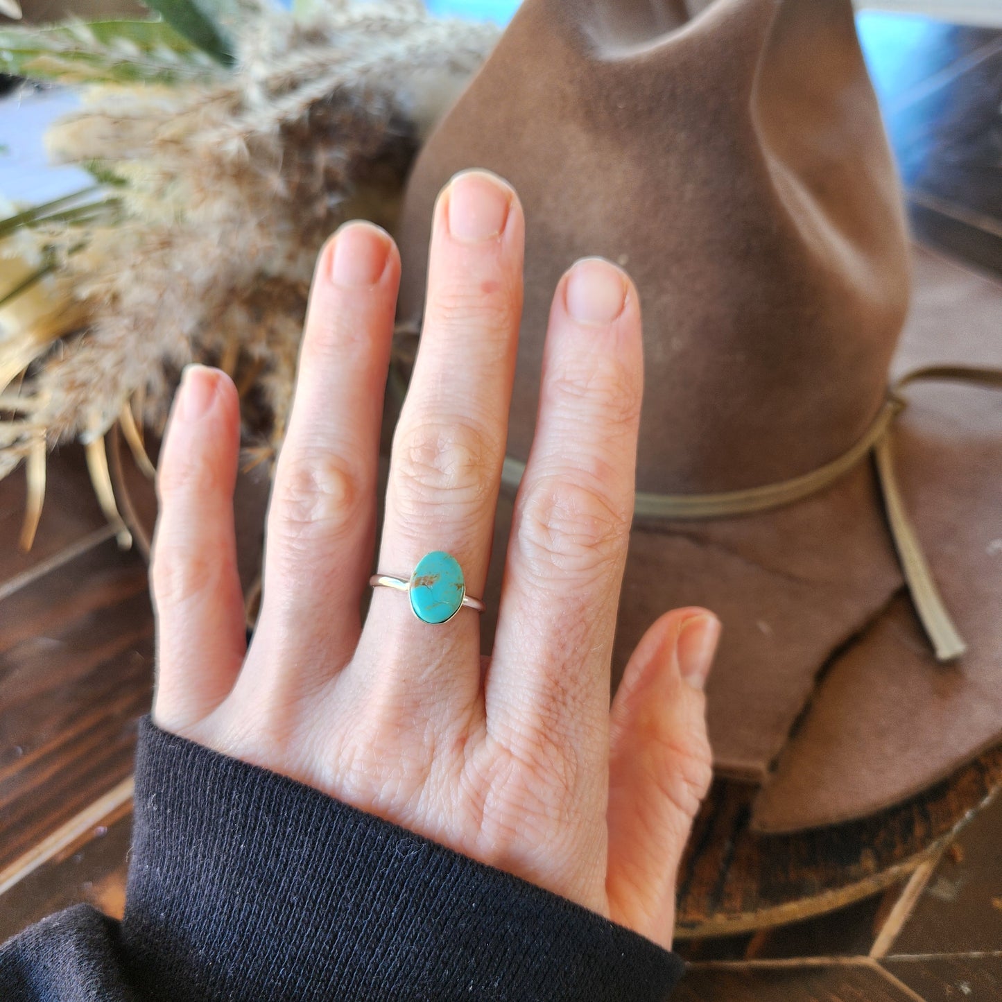 Turquoise Stacker Ring SZ 6.75