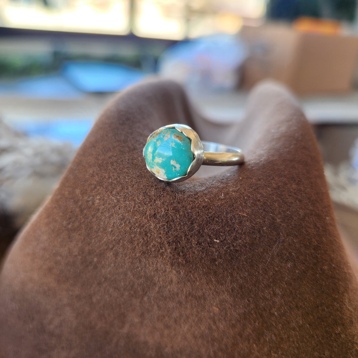 Turquoise Stacker Ring SZ 8