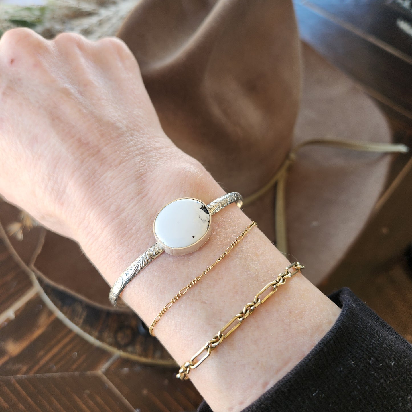 White Buffalo Cuff Bracelet