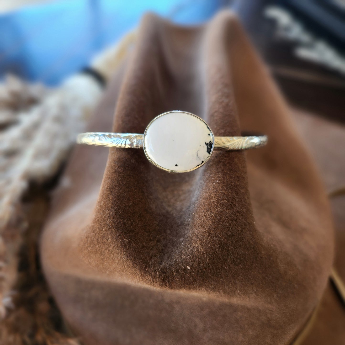 White Buffalo Cuff Bracelet