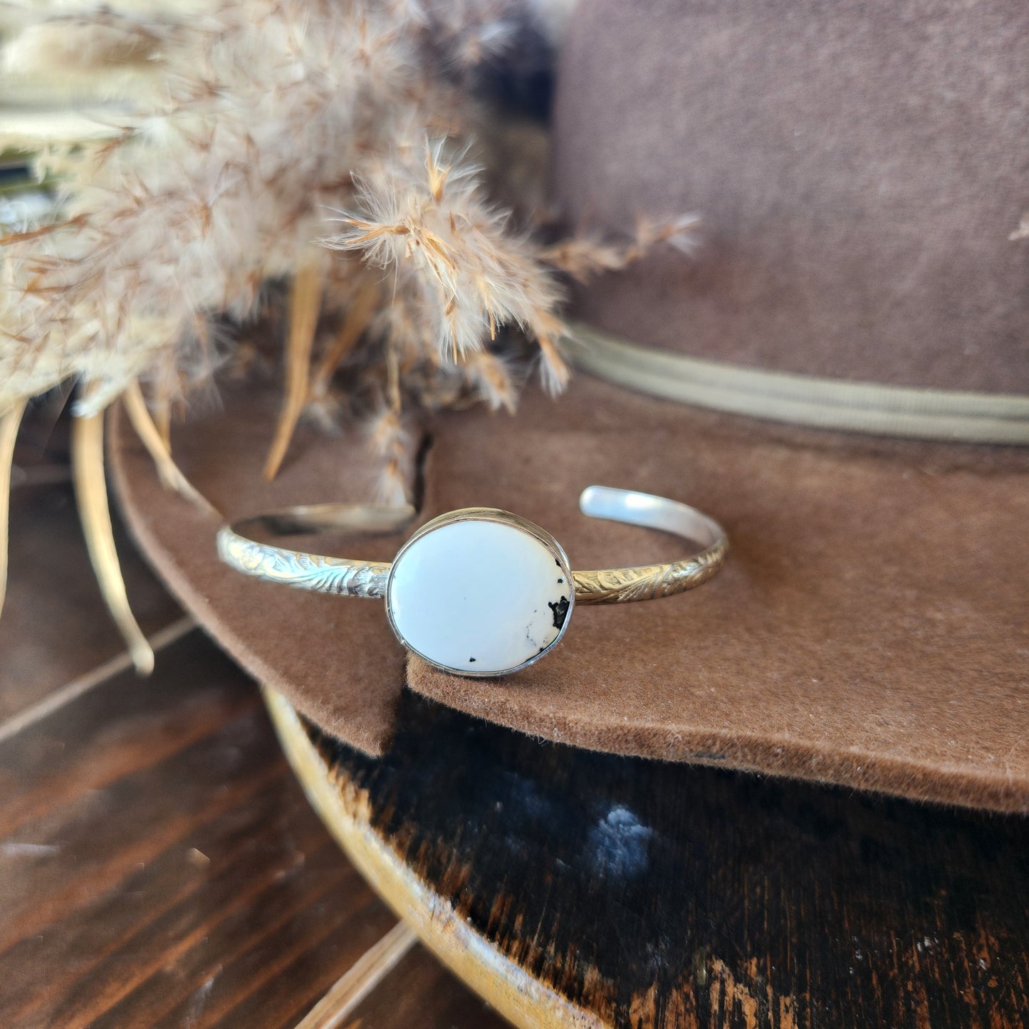 White Buffalo Cuff Bracelet