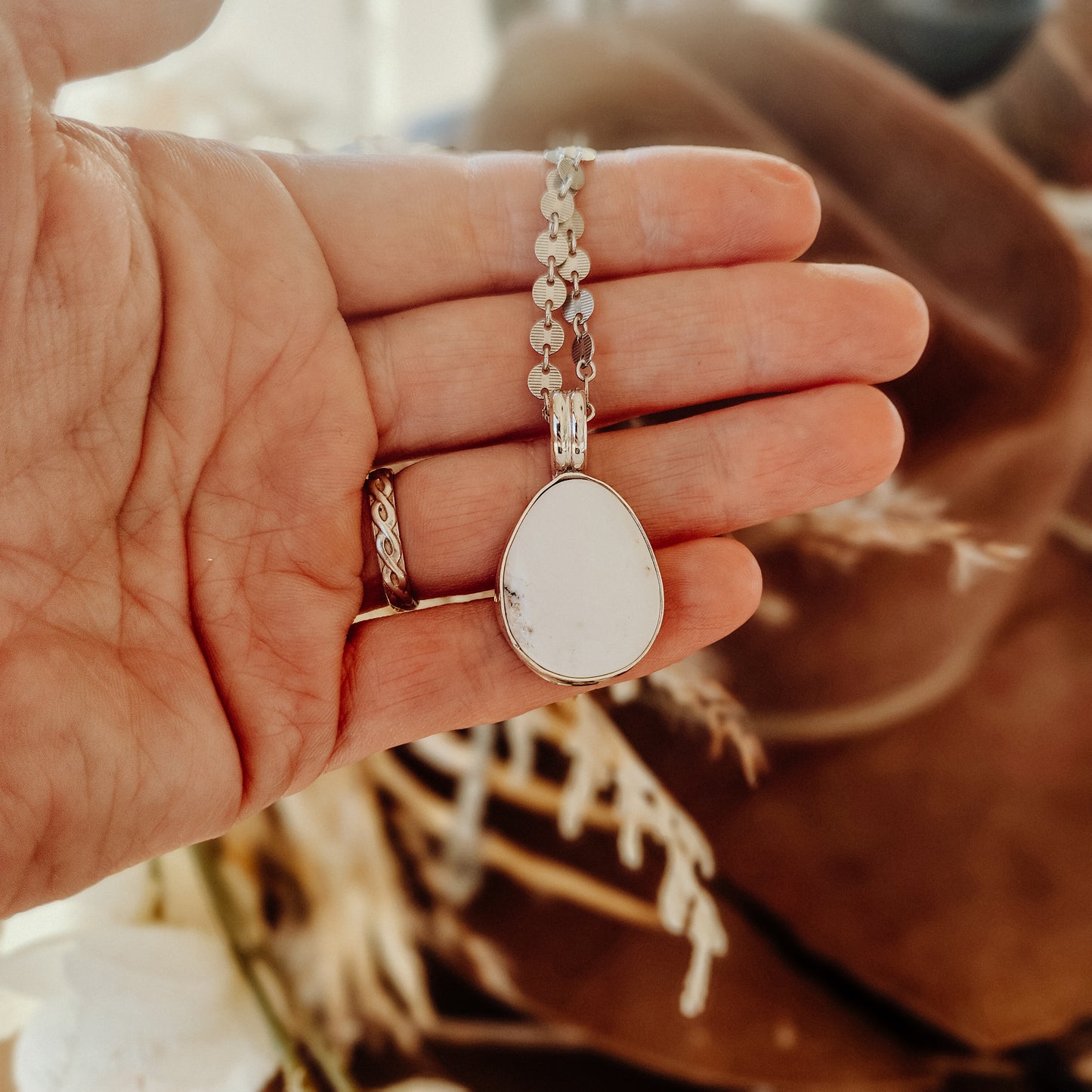 White Buffalo Pendant