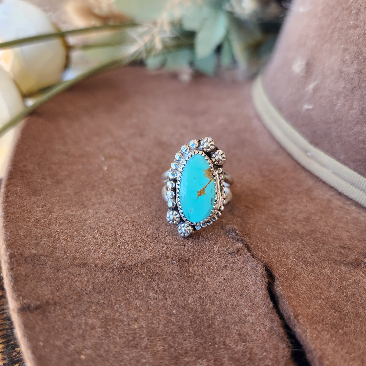 Chilean Turquoise Ring SZ 5.5