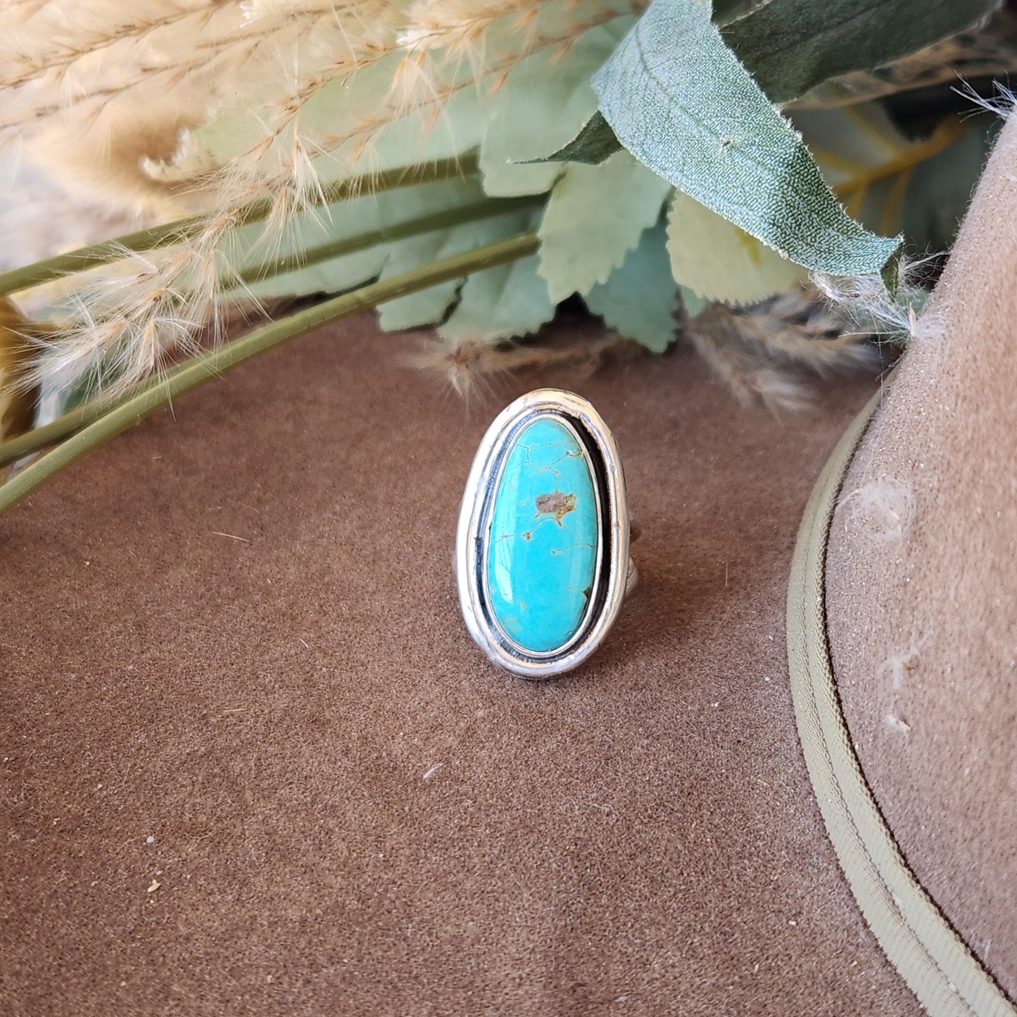 Tyrone Turquoise Ring Sz 6