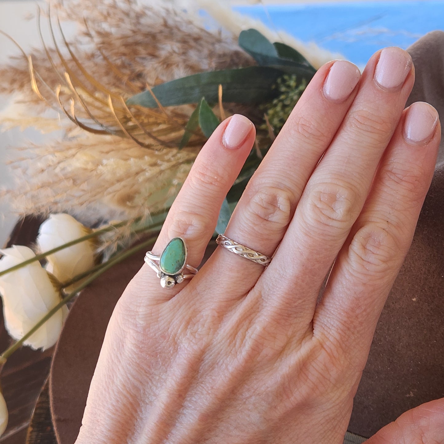 Baja Turquoise Ring sz 3