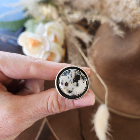 White Buffalo Ring SZ 5.5