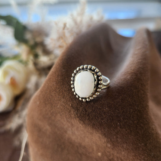 White Buffalo Ring SZ 6.5