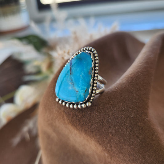 Kingman Turquoise Ring SZ 7.25