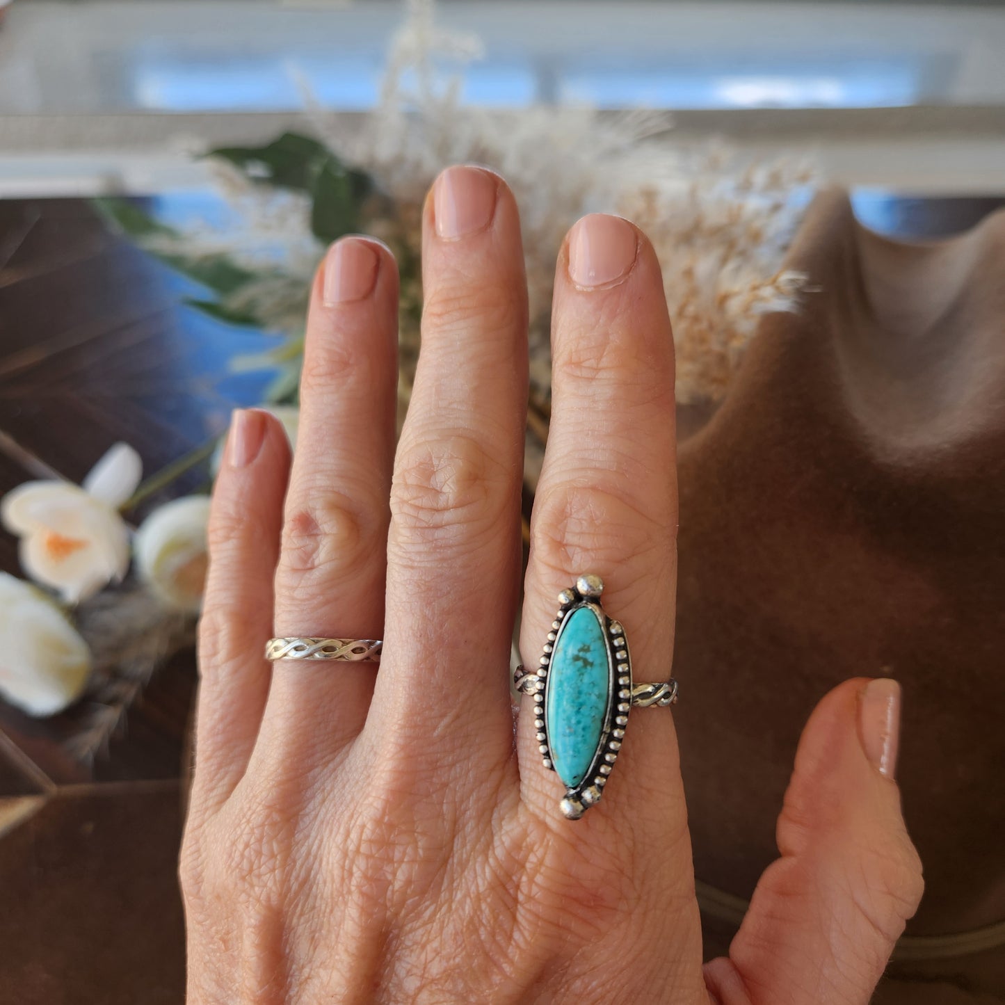 Mina Maria Turquoise Ring SZ 8