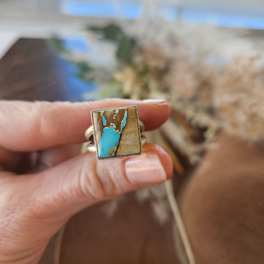 Ribbon Turquoise Ring SZ 8