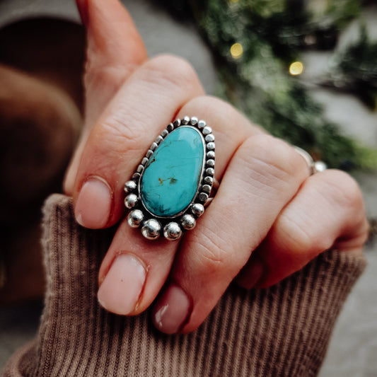 Chilean Turquoise Ring SZ 6