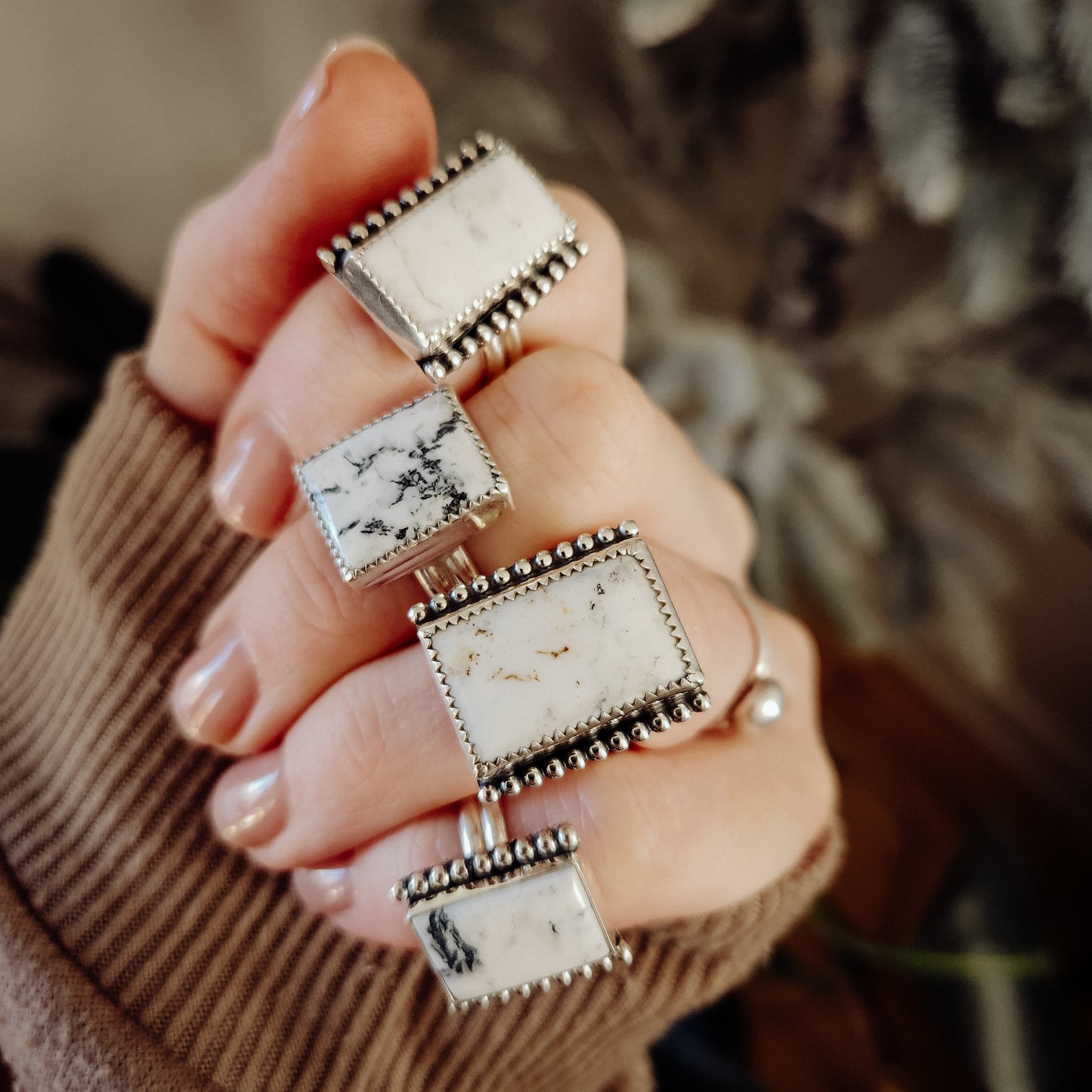 White Buffalo Ring SZ 5.75