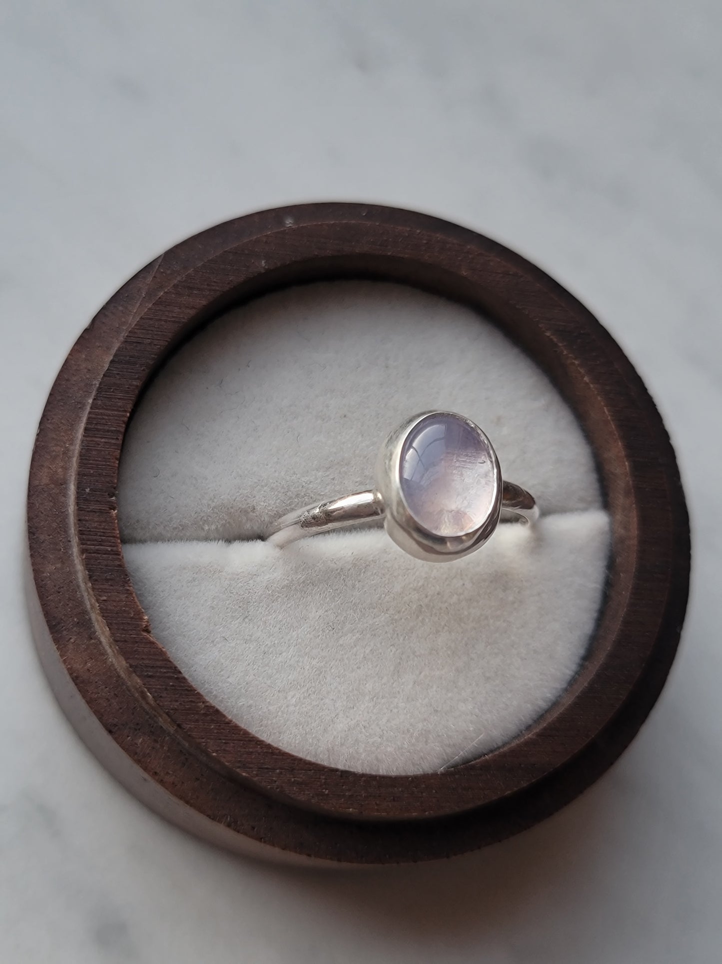 CUSTOM Lavender Moon Ring