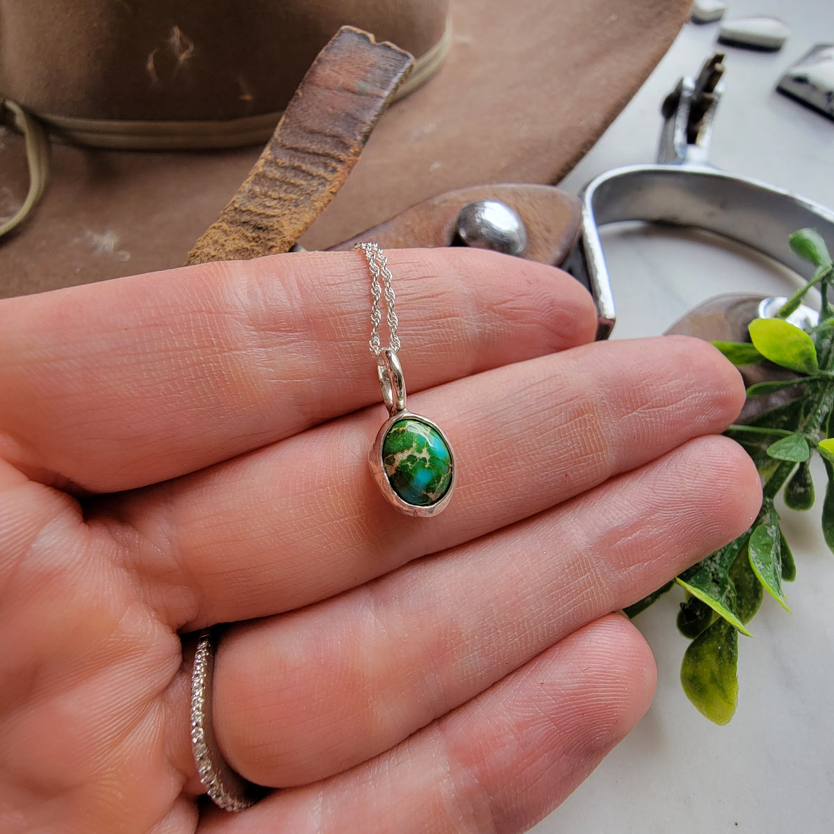 Turquoise Charm Necklace