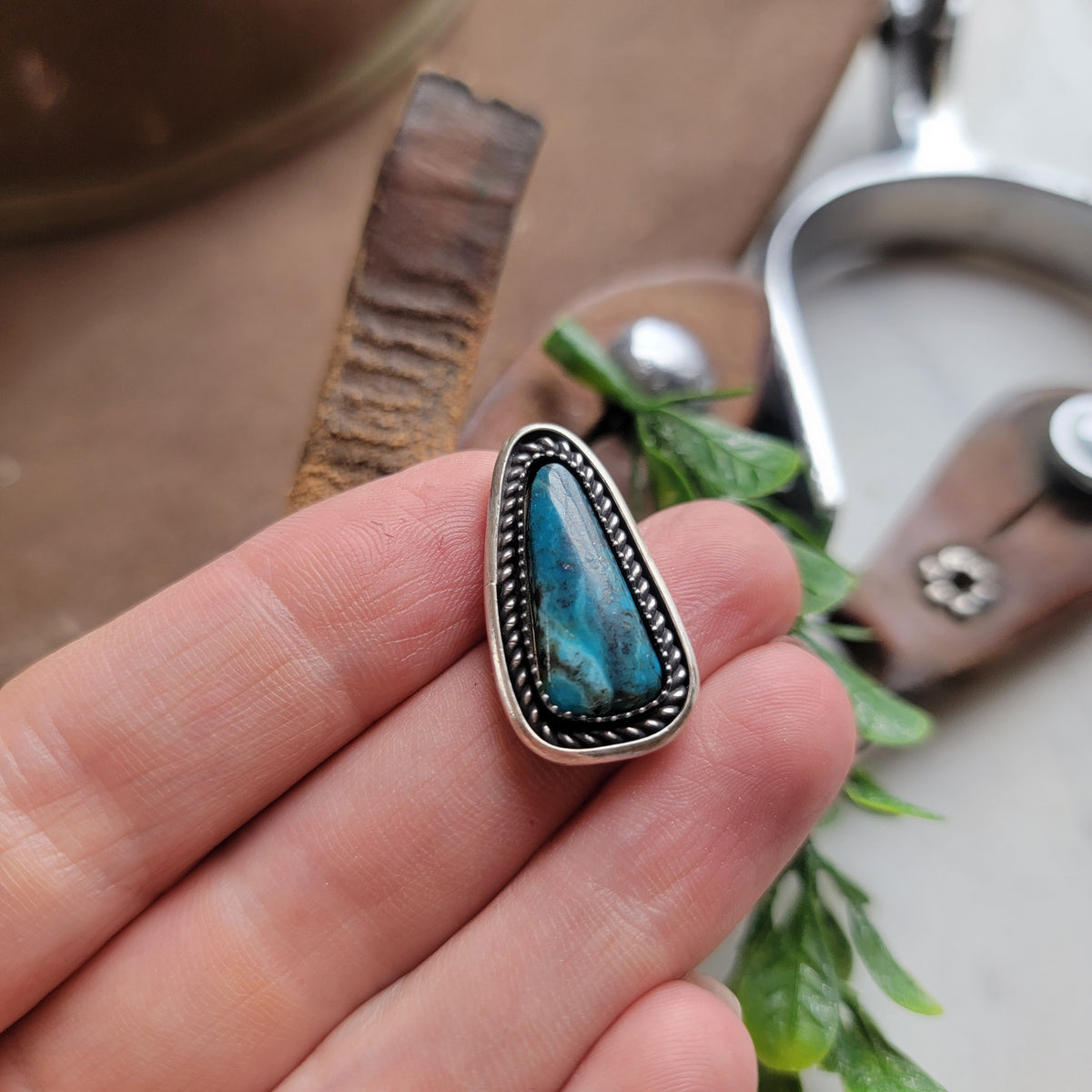 Kingman Turquoise Ring (custom sized)