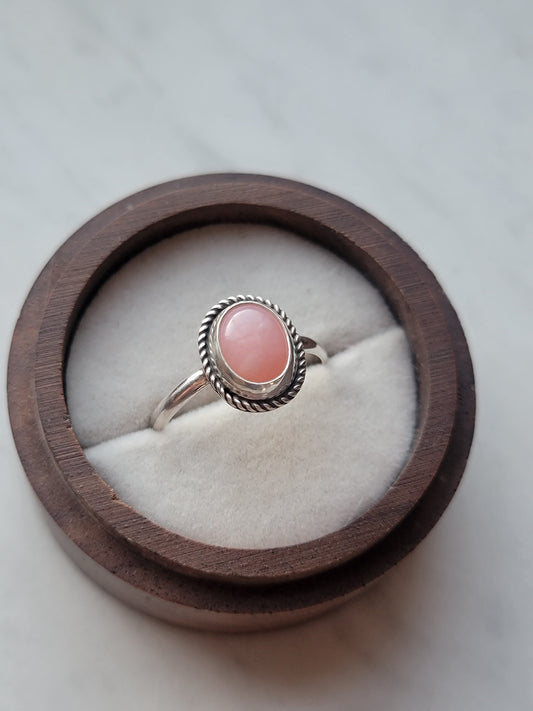 CUSTOM Pink Opal Ring