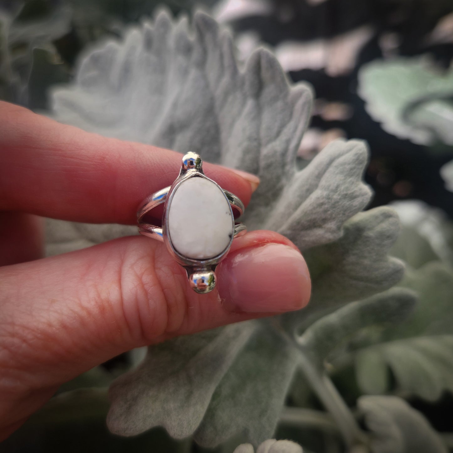 White Buffalo Ring SZ 6