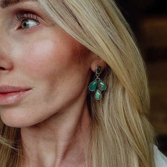 Prairie Bloom Turquoise Earrings