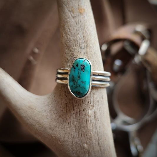 Sleeping Beauty Turquoise Ring SZ 13.5
