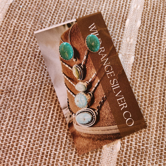 Large Turquoise Stud Earrings