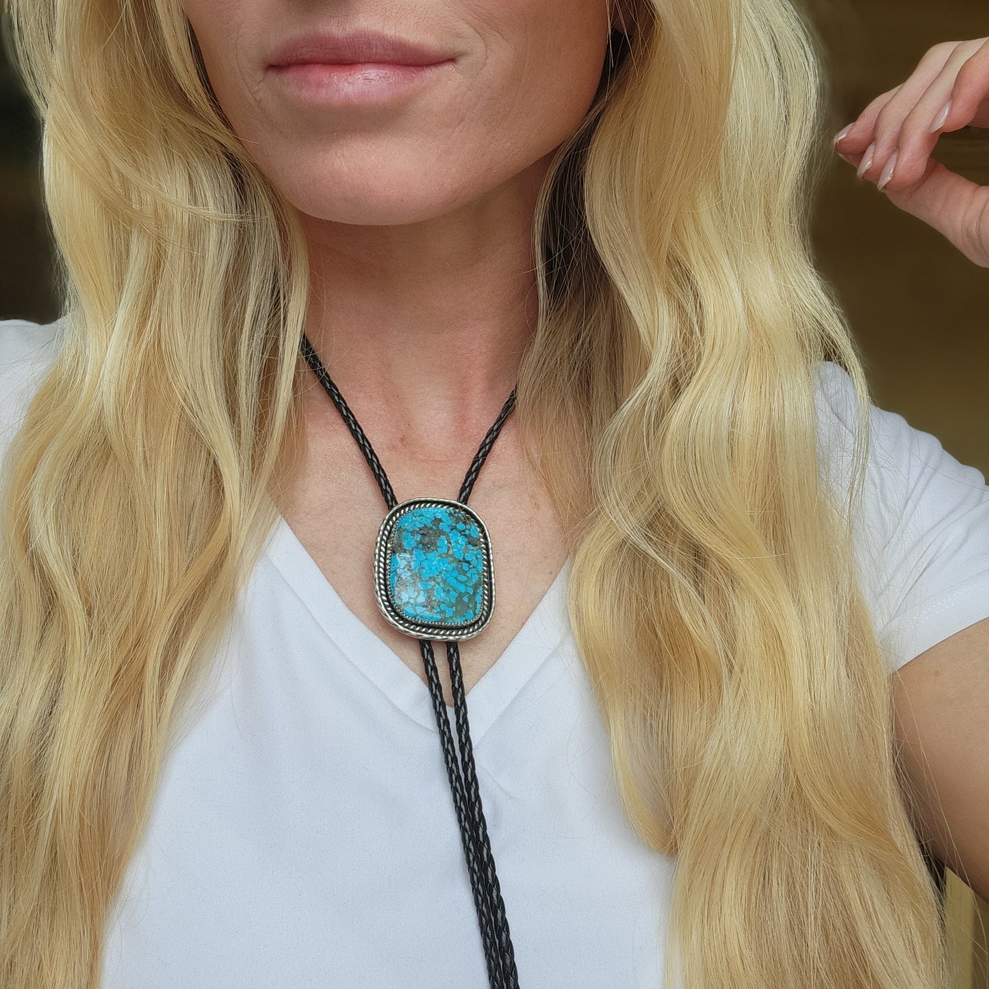 Kingman Turquoise Bolo