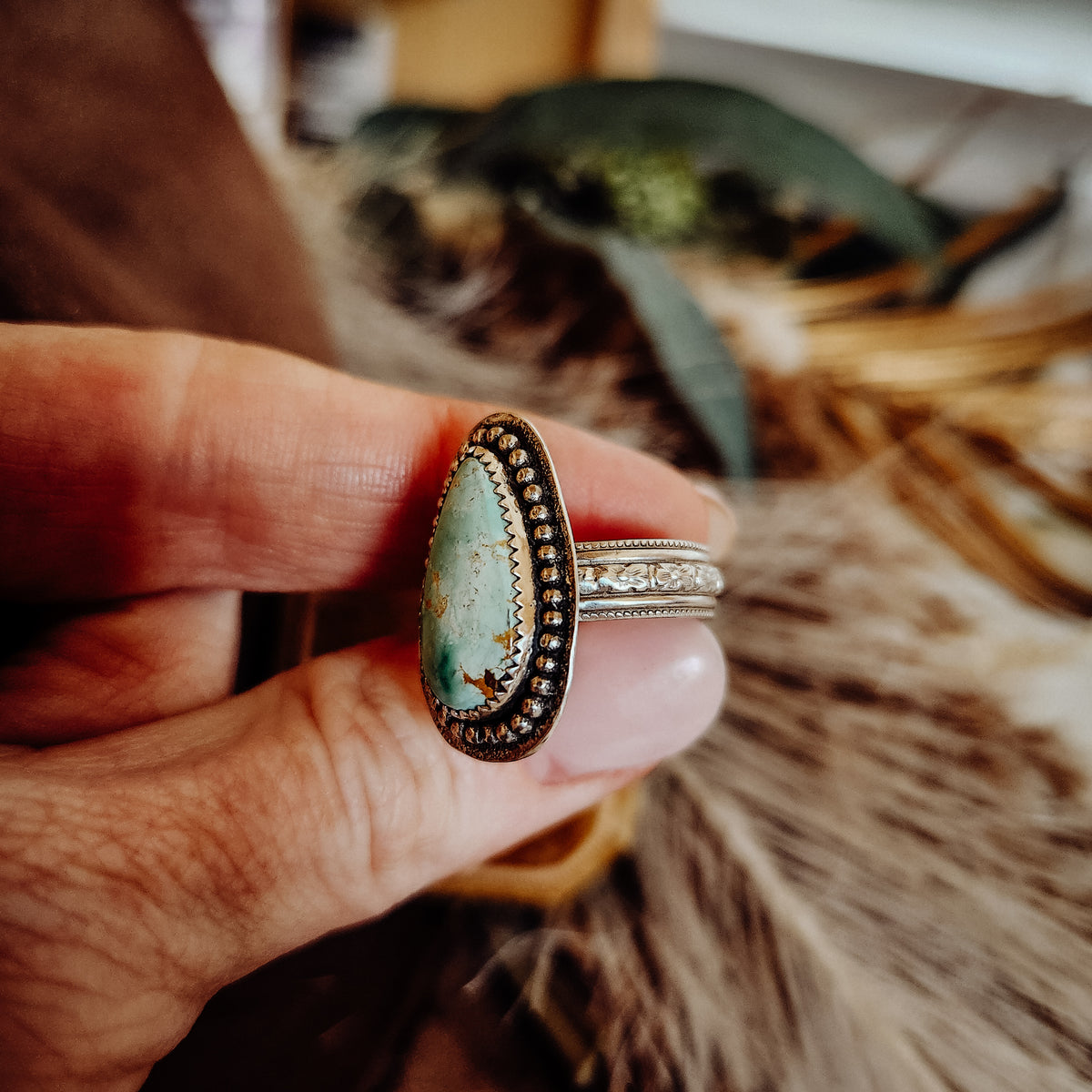 Old Stock Nevada Ring SZ 7.25