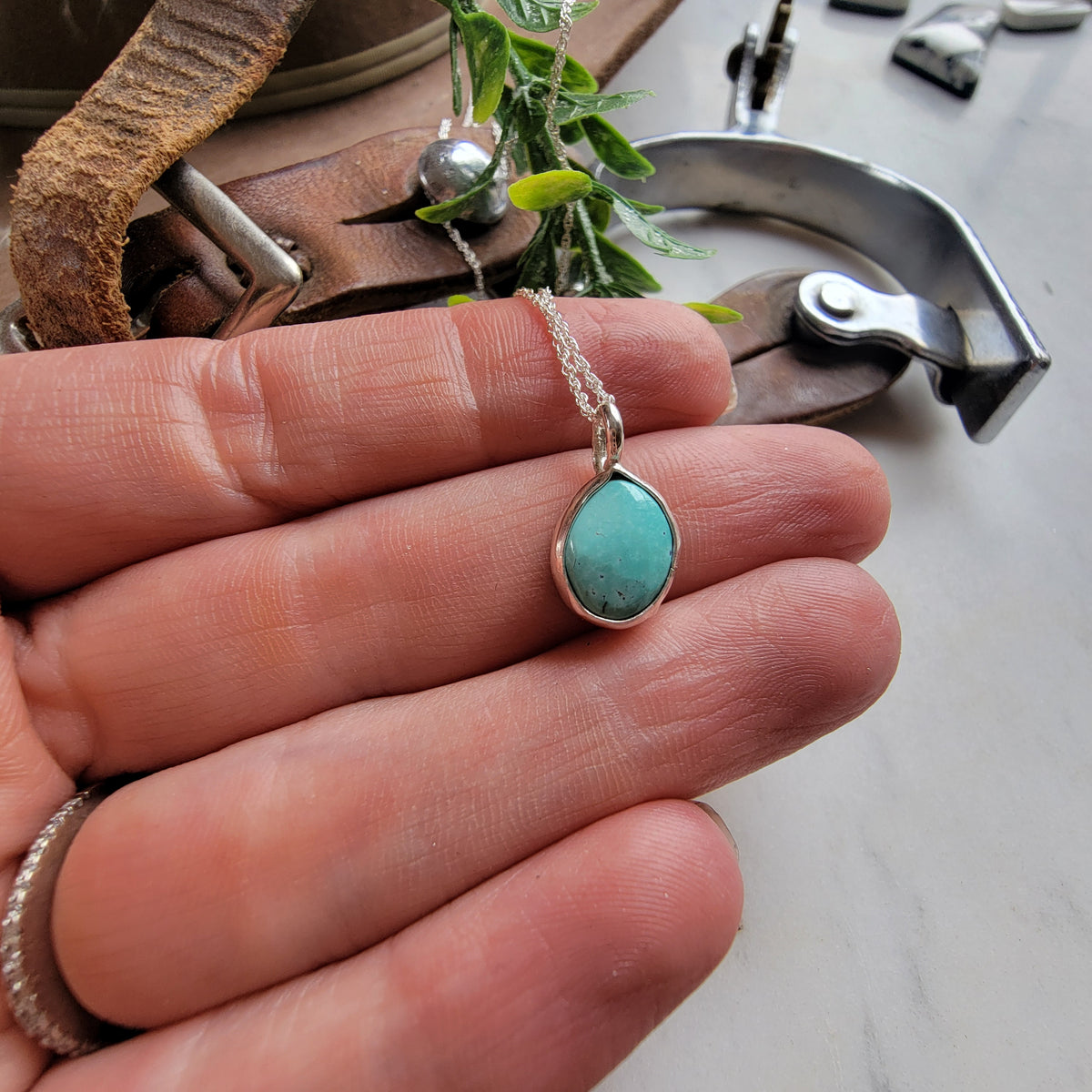 Turquoise Charm Necklace