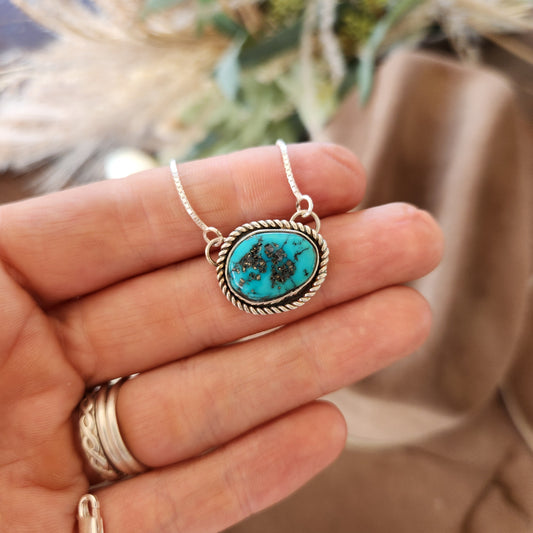 Sleeping Beauty Turquoise Pendant